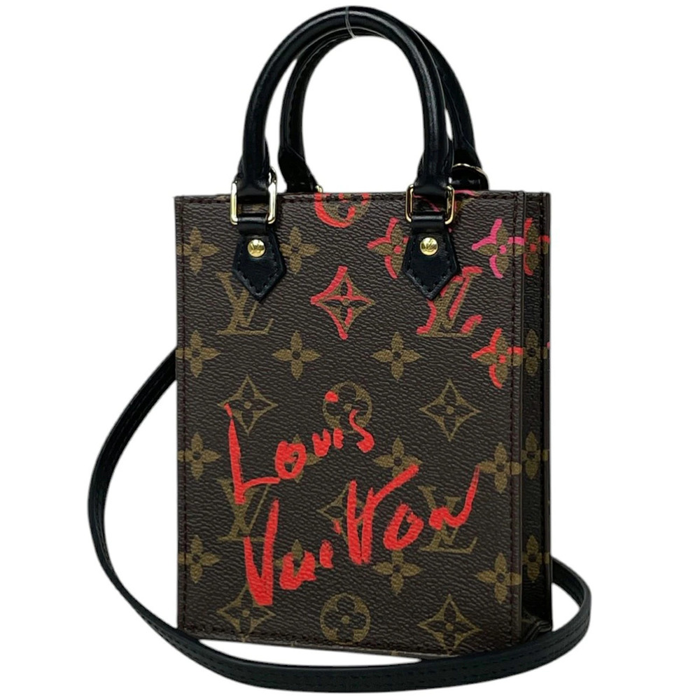 Louis Vuitton Sac Plat Shoulder Bag Falling Love Handbag Monogram Brown